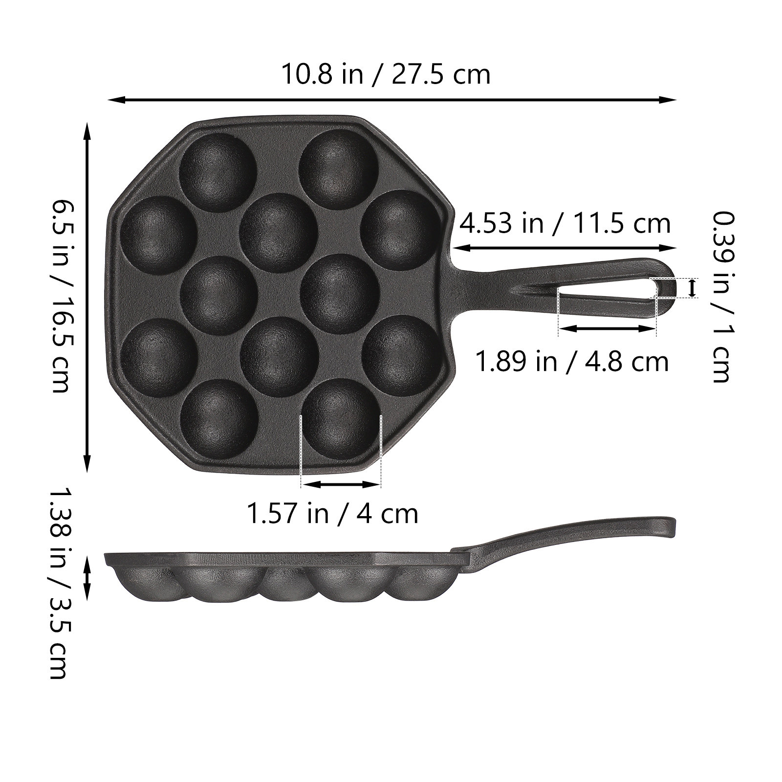 12 Molds Takoyaki Pan Cast Iro - Takoyaki Grill Plate review and price