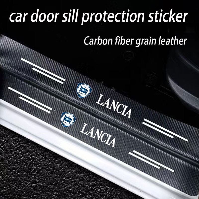 Leather Car Door Sill Plate Pr - Crepe Pan Carbon review and price