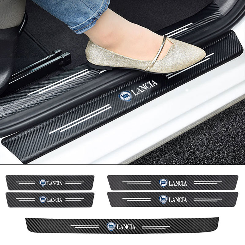 Leather Car Door Sill Plate Pr - Crepe Pan Carbon review and price