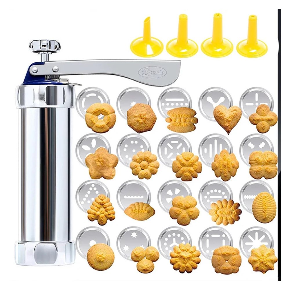Cookie Press Gun Kit  Aluminum - Churros Maker Gun review and price